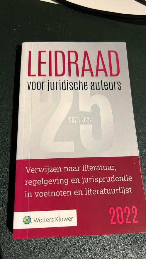 Leidraad voor juridische auteurs, Boeken, Wetenschap, Zo goed als nieuw, Verzenden