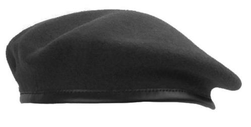 Plein Ciel baret 58 zwart LINKS GEDRAGEN!, Verzamelen, Militaria | Algemeen, Landmacht, Helm of Baret, Nederland, Ophalen of Verzenden