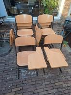 8 Schoolstoelen met Tafeltje - Stapelbaar, Huis en Inrichting, Ophalen