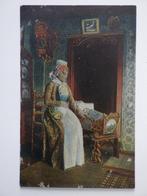 1914 HINDELOOPEN wieg kind klederdracht, Ophalen, Voor 1920, Gelopen, Friesland