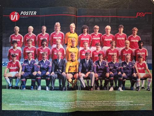 Poster PSV vorige eeuw met o.a. Gullit, Verzamelen, Sportartikelen en Voetbal, Zo goed als nieuw, Poster, Plaatje of Sticker, PSV