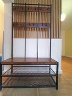 Veetiaire, Huis en Inrichting, Ophalen, Donker hout en zwart metaal, 50 tot 100 cm, Zo goed als nieuw
