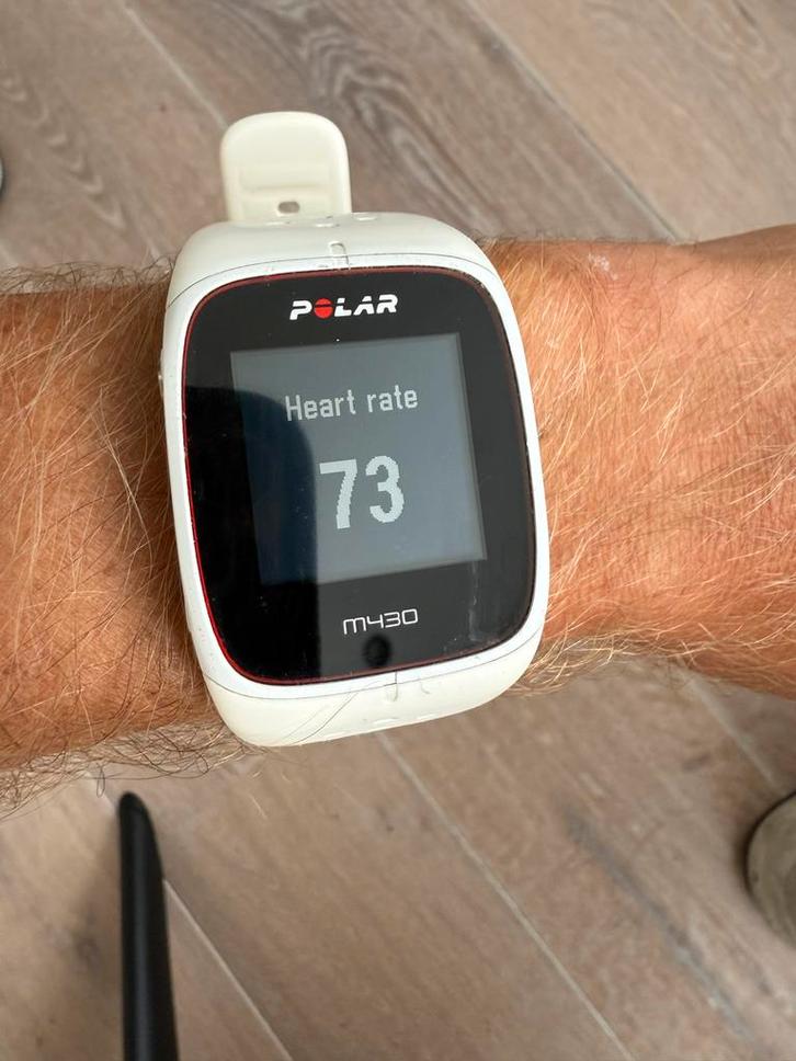 Polar M430 Sporthorloge - Perfect voor hardlopen!, Sieraden, Tassen en Uiterlijk, Sporthorloges, Gebruikt, Android, Wit, Snelheid