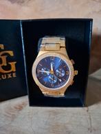 GG Luxe heren horloge NIEUW stainless steel, Ophalen of Verzenden, Waterdicht, Nieuw, Overige merken