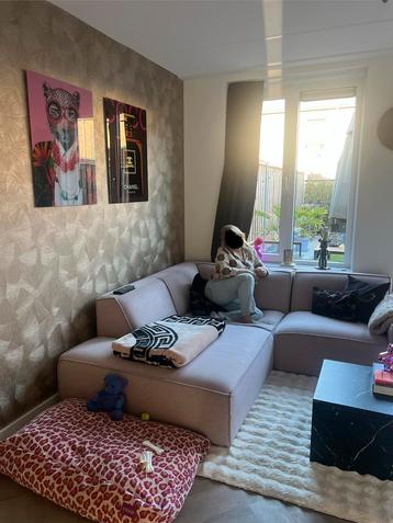 Loungebank licht roze 240x240cm beschikbaar voor biedingen