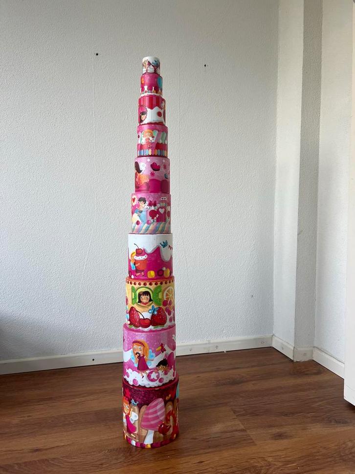Stapeltoren - Educatief Speelgoed - Janod, Kinderen en Baby's, Speelgoed | Educatief en Creatief, Zo goed als nieuw, Puzzelen