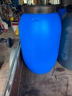 Blauwe kunststof vat / regenton / voerton, Tuin en Terras, 150 liter of meer, Ophalen, Zo goed als nieuw, Kunststof