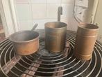 Kerstaanbieding: koperen kannen/potten met...., Antiek en Kunst, Antiek | Koper en Brons, Ophalen of Verzenden, Koper