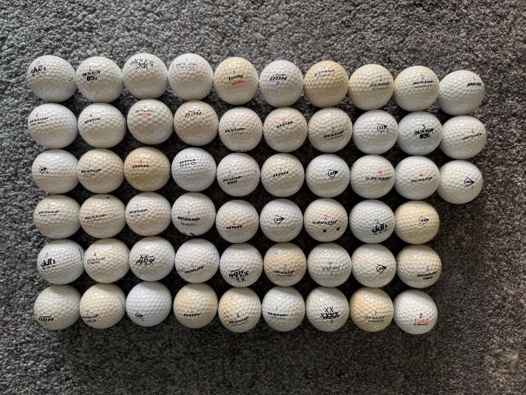 57 gebruikte golfballen Dunlop, Ophalen, Gebruikt, Bal(len)