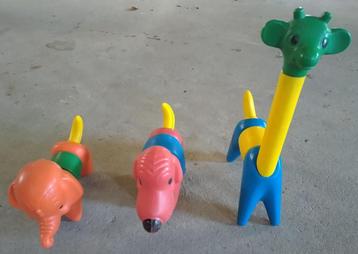 speelgoed Tupperware hond giraf olifant uit elkaar te halen beschikbaar voor biedingen