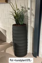Kunstplanten met pot, polyester pot, Ophalen of Verzenden, Zo goed als nieuw, Rond, Kunststof