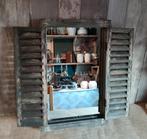 Stoere spiegel met Louvre deurtjes, Huis en Inrichting, Woonaccessoires | Spiegels, Canadezenlaan 4 Dokkum, Minder dan 50 cm, La Rentree
