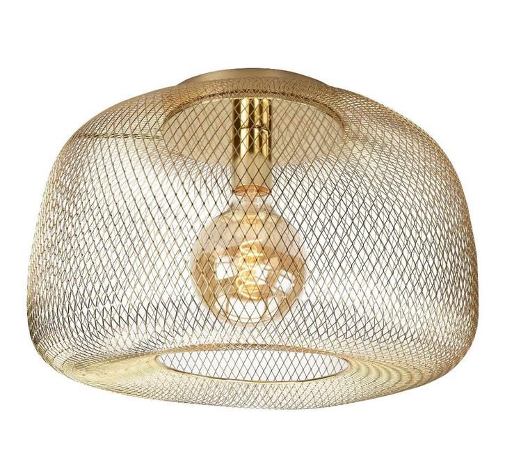 plafondlamp goud 40cm hoekbank keuken bed bank bedrijf lamp, Huis en Inrichting, Lampen | Plafondlampen, Nieuw, Ophalen