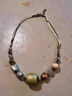 Vintage kristal strass ketting costume jewelry verzilverd, Sieraden, Tassen en Uiterlijk, Kettingen, Overige materialen, Verstelbaar