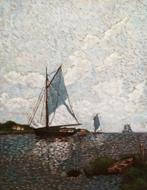 "Zeil" Impressionisme, Antiek en Kunst, Kunst | Schilderijen | Klassiek, Verzenden