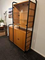 Vitrinekast met verlichting en onderkast, Huis en Inrichting, Kasten | Dressoirs, Ophalen, 100 tot 150 cm, 25 tot 50 cm, Met deur(en)