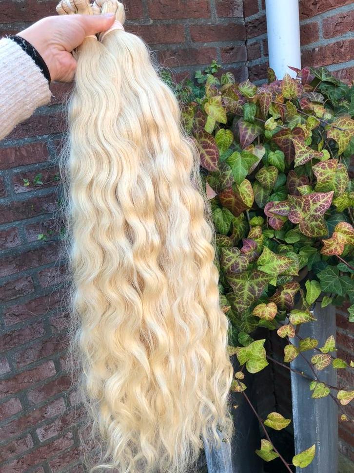 India 1 donor hair top kwaliteit krullen golvende, Sieraden, Tassen en Uiterlijk, Uiterlijk | Haarverzorging, Nieuw, Pruik of Haarverlenging