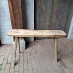 Brocante oude houten bank bankje krukje 84x16x51cm *Etage3*, Huis en Inrichting, Woonaccessoires | Overige, Gebruikt, Ophalen of Verzenden