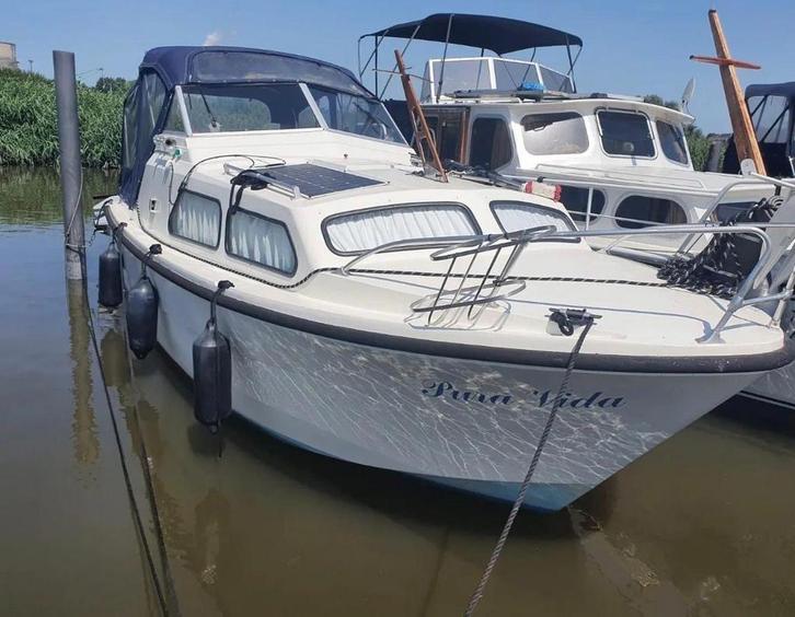 Waterland 750, Watersport en Boten, Motorboten en Motorjachten, Gebruikt, Polyester, 6 tot 9 meter, Diesel, Binnenboordmotor, 30 tot 50 pk