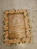 Fotolijstje, Huis en Inrichting, Woonaccessoires | Dienbladen, Ophalen of Verzenden, Zo goed als nieuw, Rond, Hout