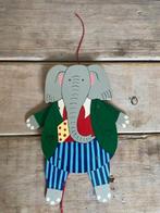 Vintage grote houten trekpop. Babar het olifantje., Ophalen, Zo goed als nieuw, Overige typen
