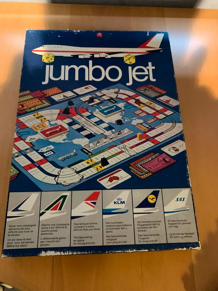 Jumbo Jet Bordspel - Klassieker!, Hobby en Vrije tijd, Gezelschapsspellen | Bordspellen, Gebruikt, Een of twee spelers, Reisspel