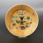 Kangxi schotel famille verte cafe au lait, Ophalen of Verzenden