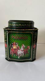 Groene theeblik van Pickwick vintage, Verzamelen, Blikken, Ophalen of Verzenden, Zo goed als nieuw, Thee, Pickwick