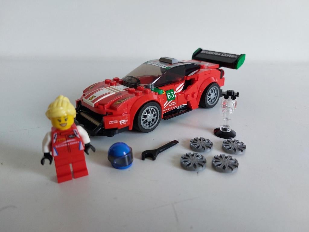 Lego Speed Champions - 75886 - Ferrari 488 GT3, Ophalen of Verzenden, Zo goed als nieuw, Complete set, Lego