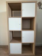 KALLAX Ikea kast met 4x inzet deurtjes, Ophalen, Zo goed als nieuw, Minder dan 150 cm, Minder dan 100 cm