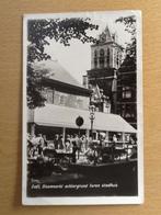 Delft - 1950 - Bloemmarkt - Toren Stadhuis, Verzenden, 1940 tot 1960, Gelopen, Zuid-Holland