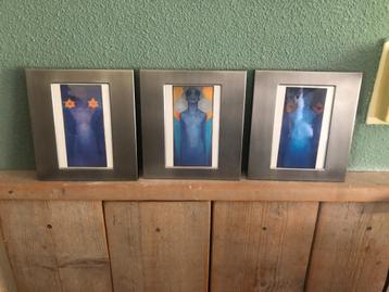 Set van 3 ingelijste prints beschikbaar voor biedingen