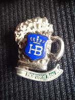 Speld broche Hofbrauhaus met geëmailleerd schildje, Ophalen, Gebruikt, Overige onderwerpen, Speldje of Pin