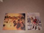 2x kerst canvas met verlichting, Ophalen of Verzenden, Zo goed als nieuw