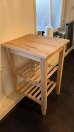 IKEA Bekväm Keukentrolley / Hakblok (Massief hout), Ophalen, Zo goed als nieuw