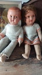 Twee  brocante oude popjes, Ophalen of Verzenden, Gebruikt, Pop