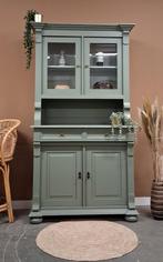 Vintage buffetkast zachtgroen Lauren, 100 tot 150 cm, Vintage, Grenenhout, Josièfine Vintage Line