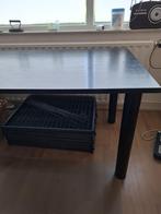 Zwarte bureautafel, Huis en Inrichting, Bureaus, Ophalen, Zo goed als nieuw, Bureau
