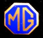 M.G. speld paarsblauw emaille, Verzamelen, Speldjes, Pins en Buttons, Verzenden, Nieuw, Transport, Speldje of Pin