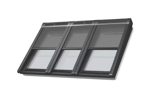 Velux 3in1 buitenzonwering solar MSLS FK06 5060S, Doe-het-zelf en Verbouw, Glas en Ramen, Zo goed als nieuw, Dakraam, Ophalen
