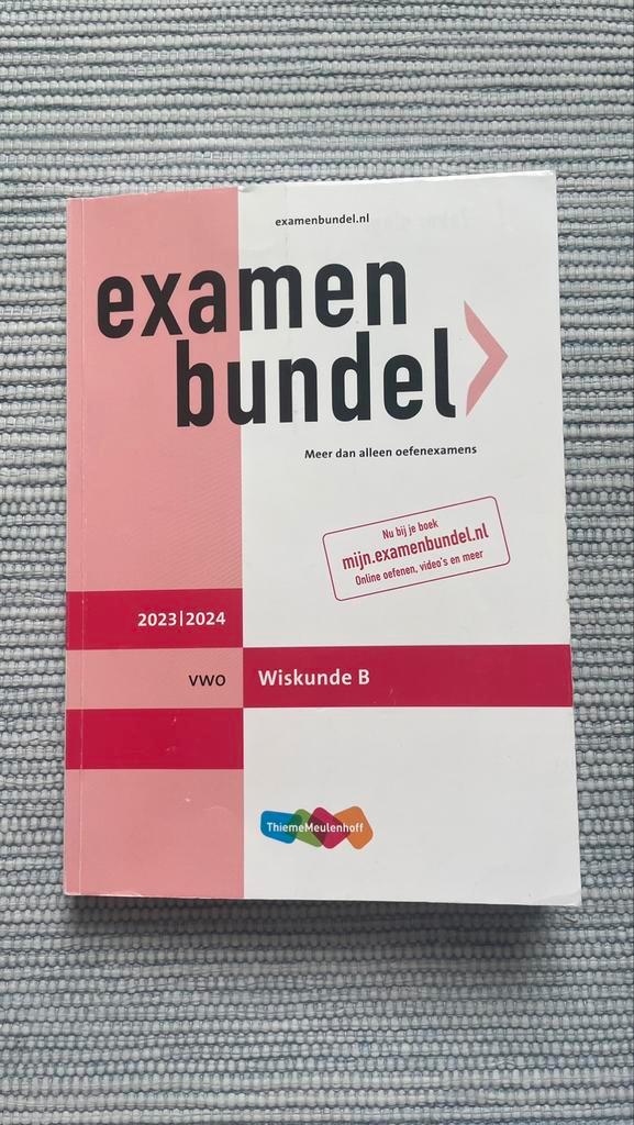 Examenbundel vwo Wiskunde B 2023/2024, Boeken, Schoolboeken, Gelezen, Wiskunde B, VWO, Ophalen of Verzenden