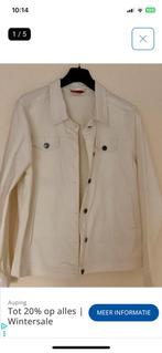 Spijkerjasje offwhite en spijker Gilet blauw, Ophalen, Zo goed als nieuw, Maat 46 (S) of kleiner, Blauw