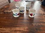 Antieke Boerenbond Eierdopjes/Mosterdpotjes - Set van 5, Antiek en Kunst, Antiek | Keramiek en Aardewerk, Ophalen of Verzenden