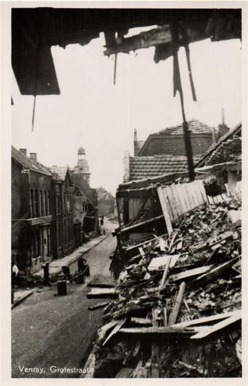 Venray, Grotestraat - schade oorlog - ongelopen beschikbaar voor biedingen