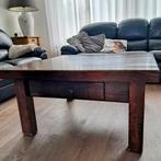 Salontafel tafel donker eiken., Ophalen, 100 tot 150 cm, 50 tot 75 cm, 50 tot 100 cm