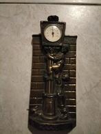 Vintage Wand thermometer messing in vorm buiten  lantaarn, Antiek en Kunst, Ophalen of Verzenden