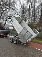 Twintrailer kipper / machine aanhanger, Ophalen of Verzenden, Zo goed als nieuw
