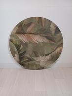 Ronde Print met Bladeren voor aan de muur, Huis en Inrichting, Ophalen, 75 tot 100 cm, Minder dan 50 cm, Print