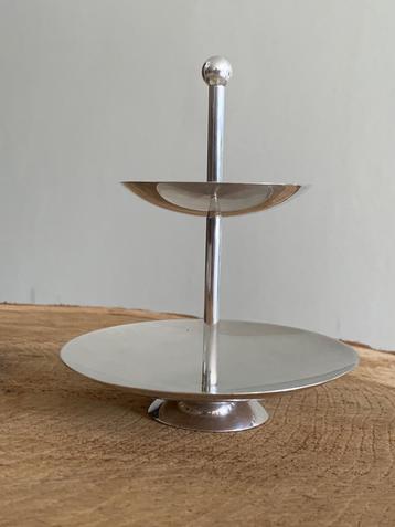 Zilveren etagère - 16,5 cm  beschikbaar voor biedingen