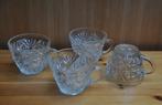 Bowlglazen  -  4  Stuks  -  Vintage, Ophalen of Verzenden, Gebruikt